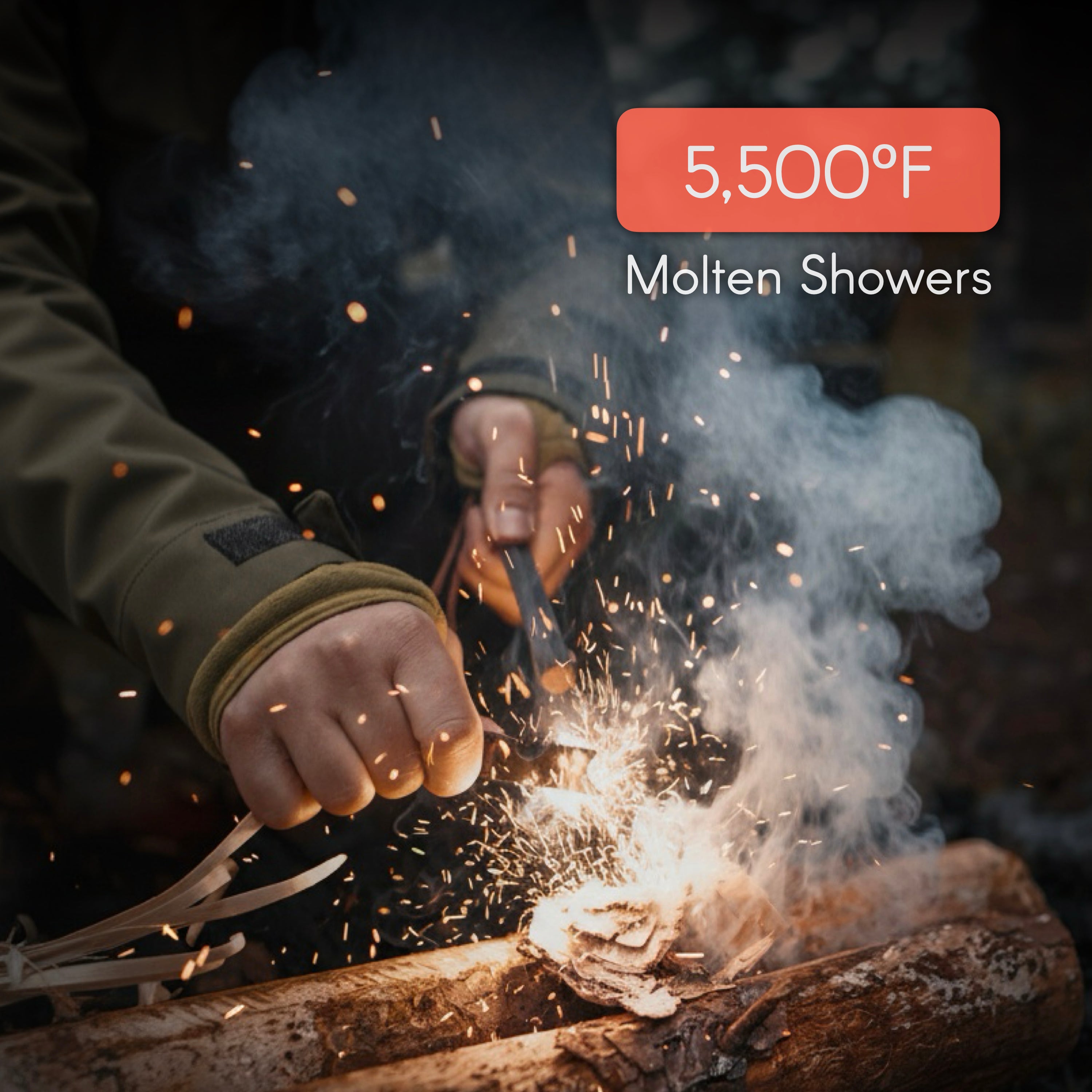 Fire Starter Ferro Rod - Überleben Hexa Original